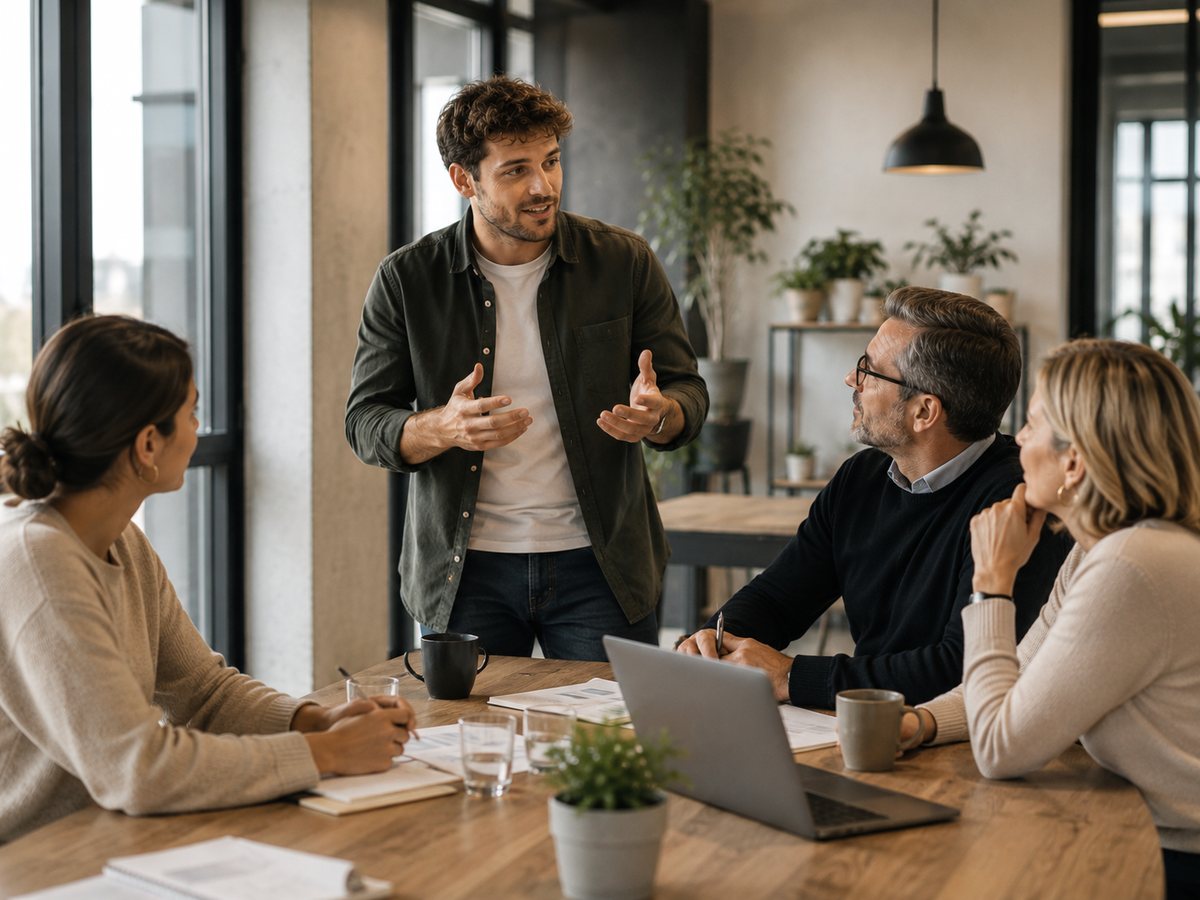 Leidinggevenden tijdens een incompanytraining van ImProve